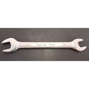 Westward Open End Wrench 1/2" x 9/16" Alloy Steel Satin Finish 7" Tool USA